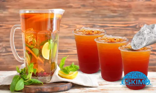 Gambar produk eskimo Es batu kristal dengan gelas thinwall