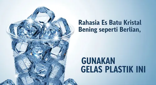 Rahasia Es Batu Kristal Bening seperti Berlian, Gunakan Gelas Plastik Ini
